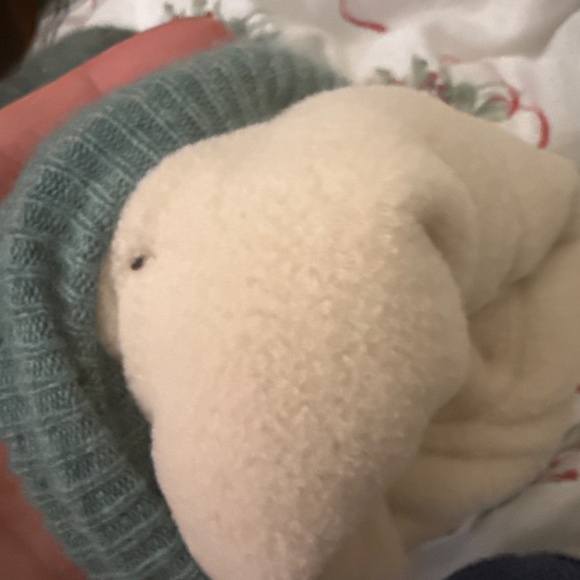 Green winter rose super warm and cuddly mittens never worn - Picture 6 of 7